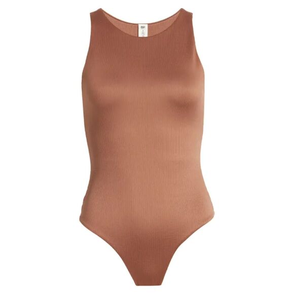 BP. Butter Tank Bodysuit In Brown Topaz Size M NWT - Picture 2 of 2